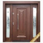 لابی تک لنگه روکوبدار با شیشه هایی در دو طرف