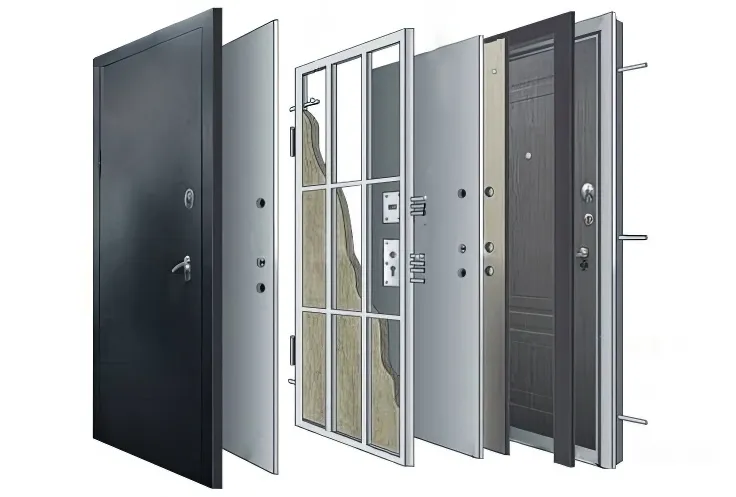 construction of steel entry doors