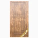 درب اتاق خواب دو قاب سی ان سی روکش گردو