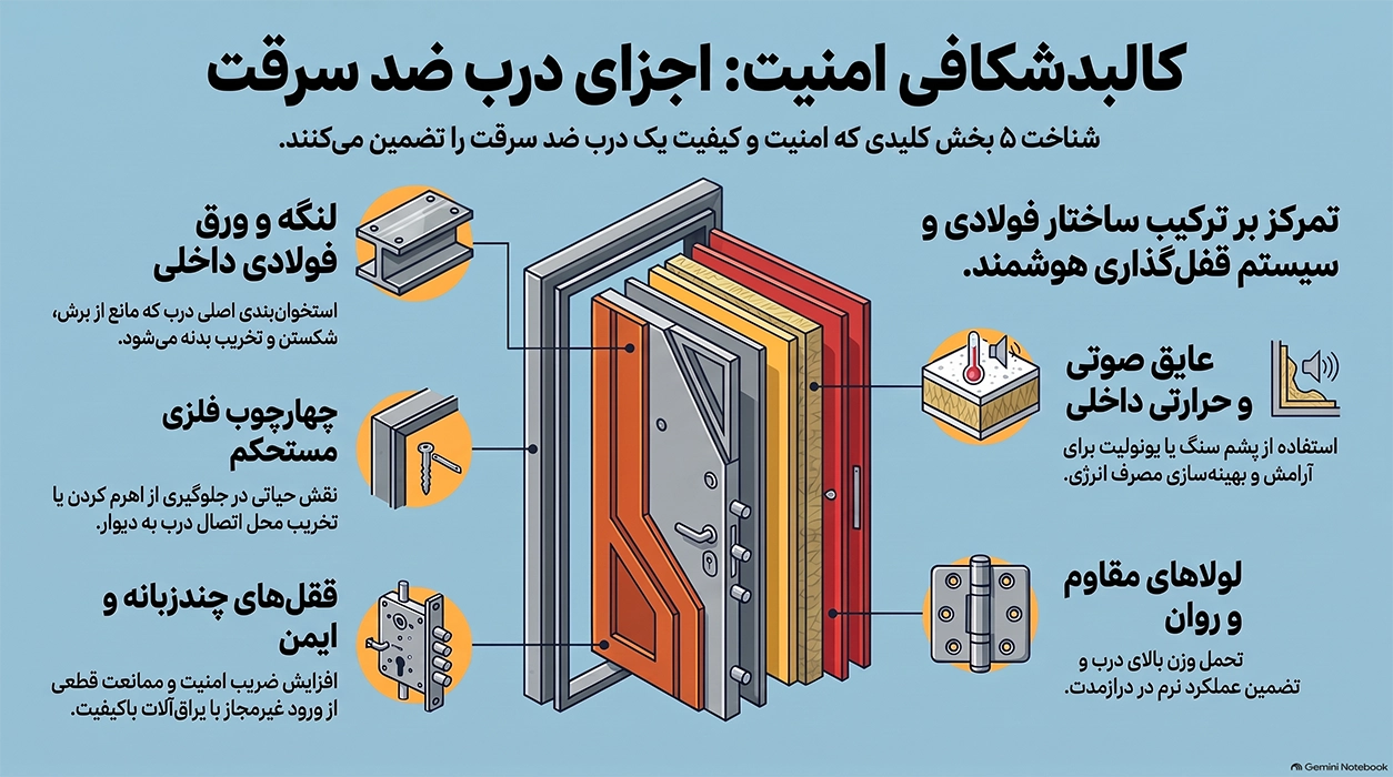 اجزای درب ضد سرقت