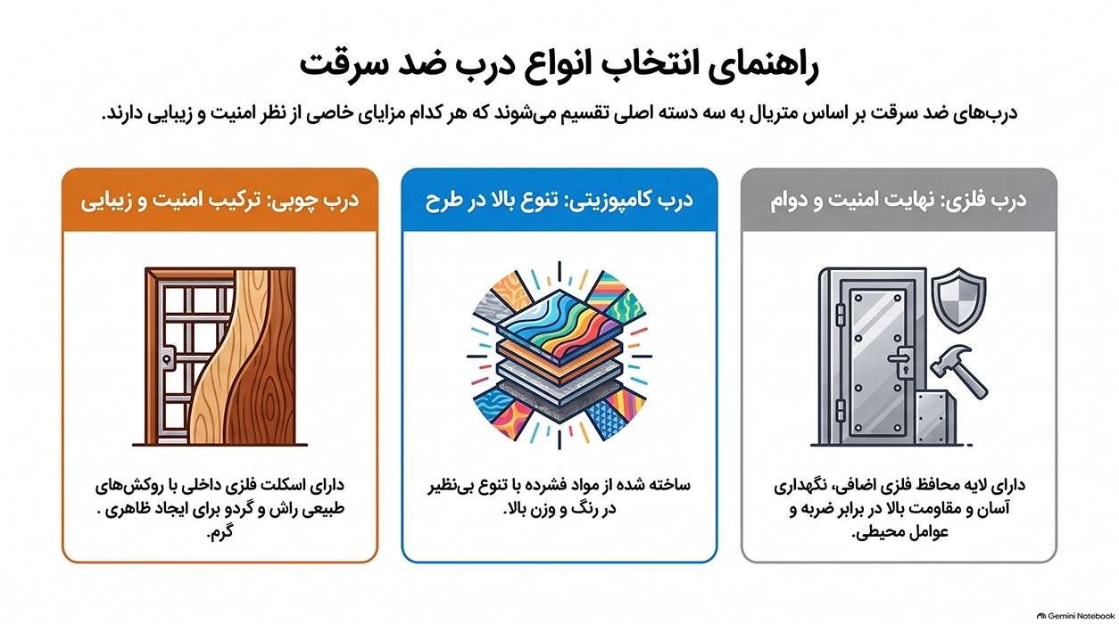 انواع درب ضد سرقت